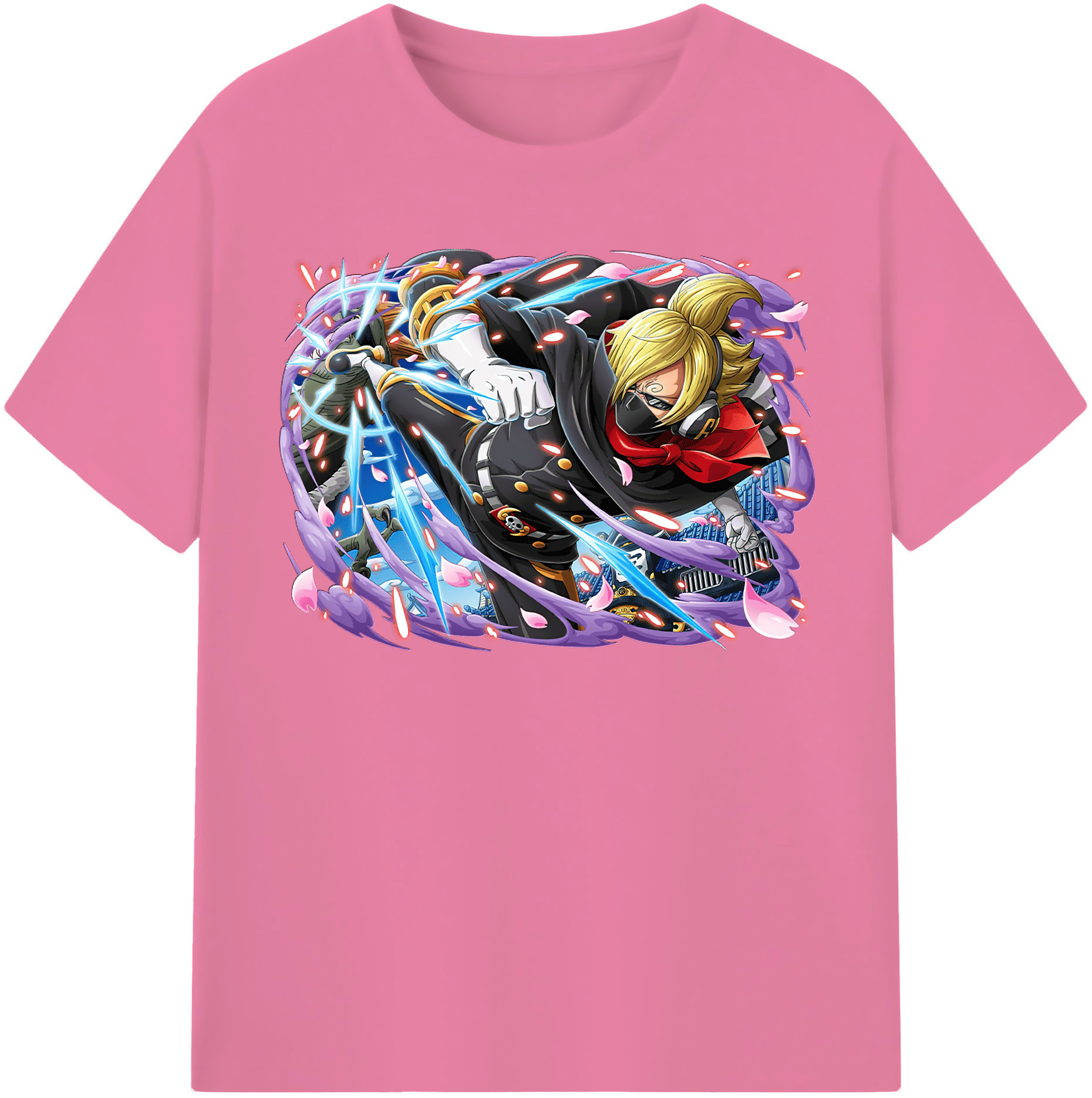 ワンピース サンジ ONE PIECE Sanji 綿100％半袖Tシャツ（フロントプリント）